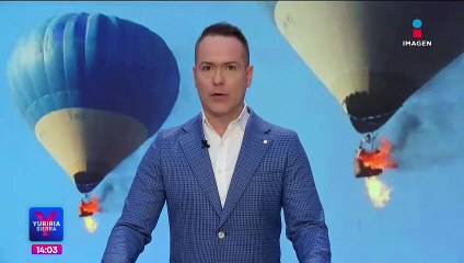 Dan de alta al piloto del globo aerostático que se incendió en Teotihuacán