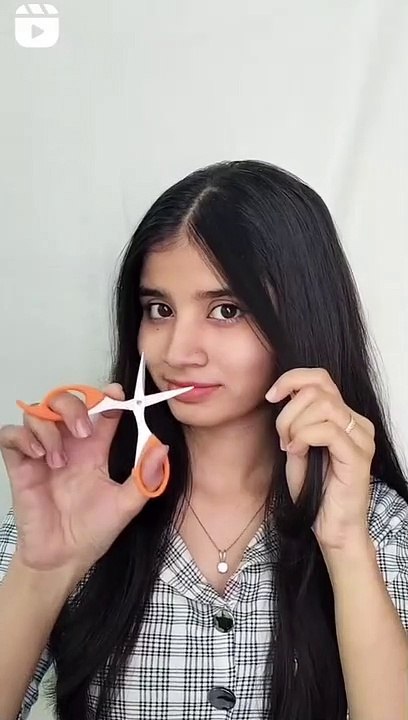 Fake Bangs Without Cutting /Adding Hair | Hair Hack