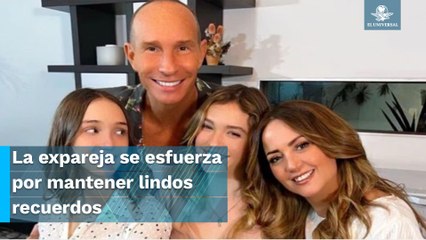 Erik Rubín y Andrea Legarreta vacacionan con sus hijas tras anunciar que se irá de su casa