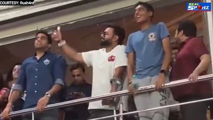 Download Video: Everyone Shocked When Rishabh Pant Arrives at Arun Jaitley Stadium to Support Delhi Capitals #dcvsgt