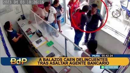 下载视频: Sullana: a balazos caen delincuentes que minutos antes asaltaron agente bancario