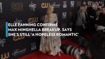 Elle Fanning Confirms Max Minghella Breakup, Says She's Still 'a Hopeless Romantic'