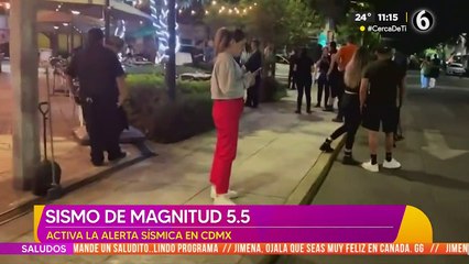Sismo de magnitud 5.5 activa alerta de sísmica en CDMX