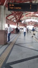 Kashmiri gate of India Delhi metro station