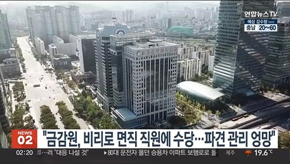 "금감원, 비리로 면직 직원에 해고수당…파견 관리도 엉망"