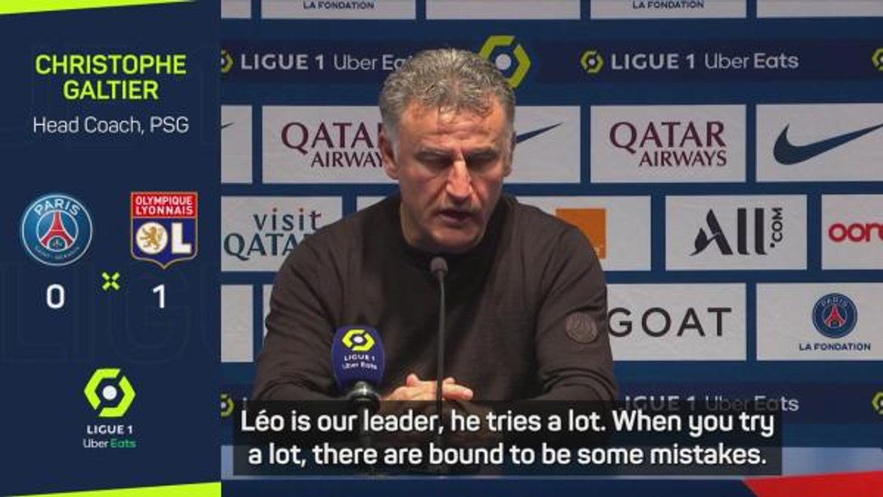 Galtier takes exception to Messi catcalls as PSG lose again
