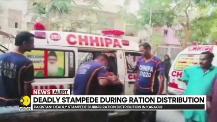 11 killed in stampede for food aid in Pakistan's Karachi _