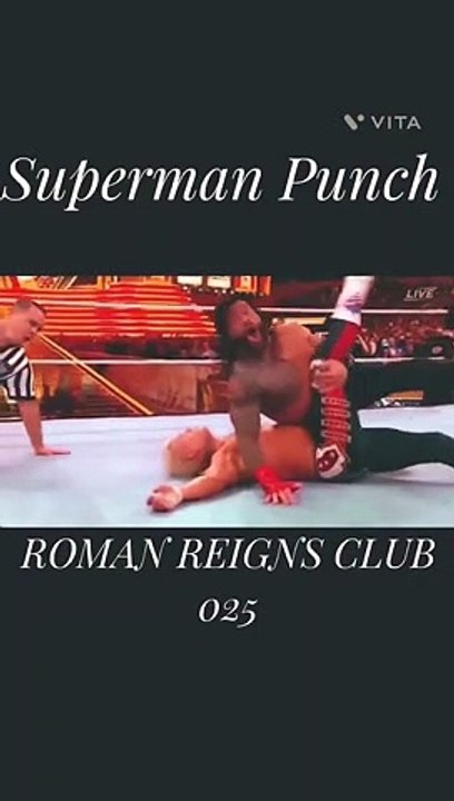 Romanreigns Superman Punch attitude #shorts #wwe #romanreigns [QKZpGOinT9M]