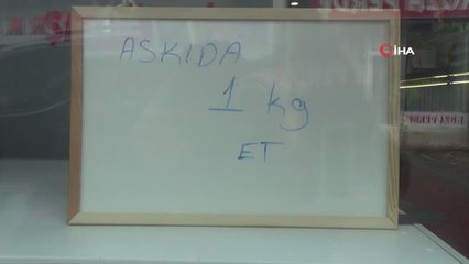 Askıda ekmeğin, askıda yemeğin ardından Bayburt'ta bir ilk: 'Askıda et'