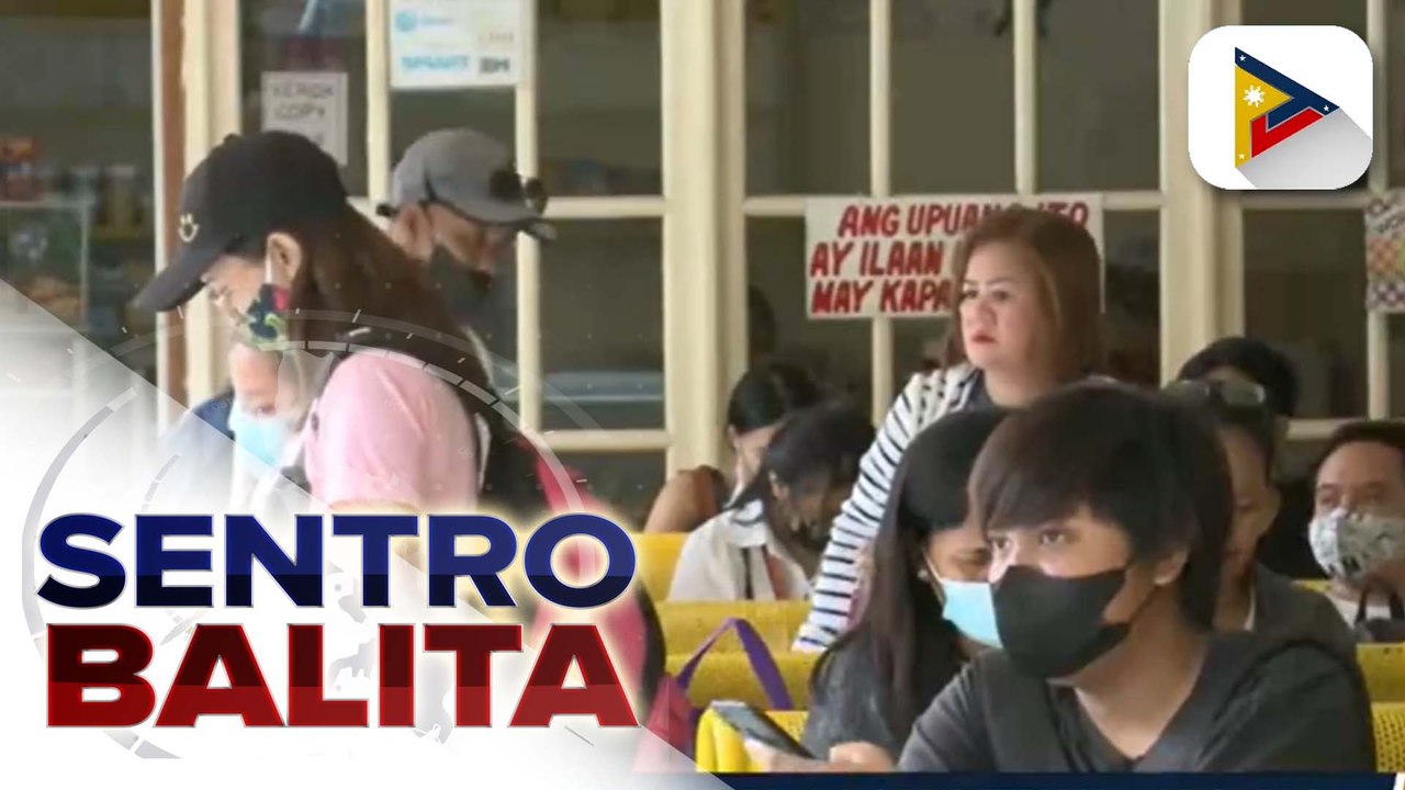 Pagdating ng mga pasahero sa ilang bus terminal sa Cubao, matumal pa
