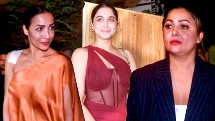 बहन Amrita के साथ शाइशा के बर्थडे बैश में पहुंची Malaika Arora