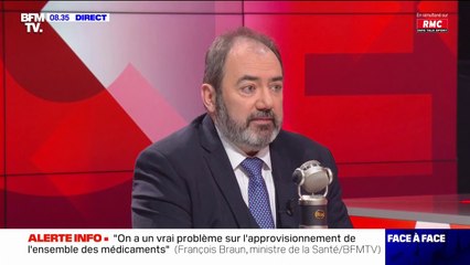 François Braun, ministre de la Santé: "On a un vrai problème sur l'approvisionnement de l'ensemble des médicaments"