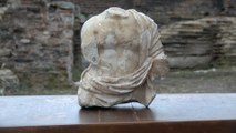 Saraçhane Arkeoloji Parkı'nda Roma dönemine ait heykel bulundu