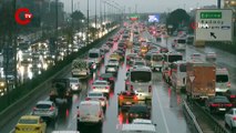 İstanbul'da haftanın ilk iş gününde trafik yoğunluğu yaşanıyor