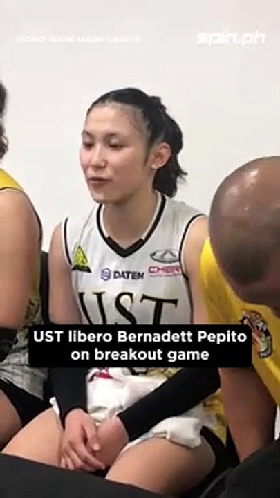 UST libero Bernadette Pepito on breakout game for Tigresses