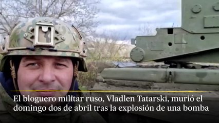 El bloguero, Vladlén Tatarski, ha muerto tras la explosión de una bomba en una cafetería de San Petersburgo