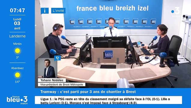 Début des travaux du tramway à Brest, Yohann Nédélec