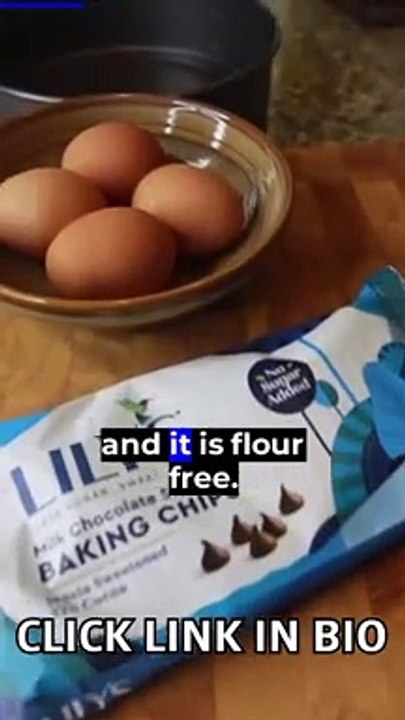 This 2 ingredient chocolate cake combines eggs and melted chocolate!