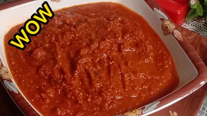 Descargar video: Chutni recipe Best tamatar chutney/ Tomato Puree/ easy tamatar chutni/ Ramzan  special recipe #tomatopuree #sauce