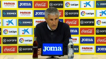 Quique Setién: "Lo importante es que hemos hecho un gran partido ante un gran rival"