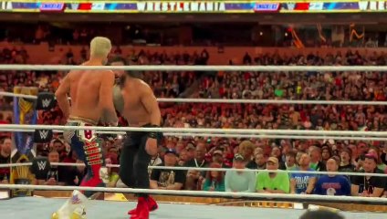 Roman Reins vs Cody Rhodes Wrestlemania 39 - How it ended