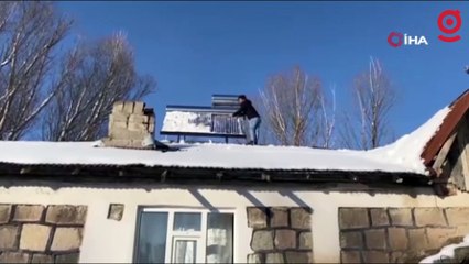 Ağrı'da kar yağışının ardından don etkili oldu