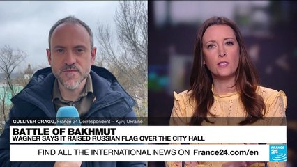 Battle of Bakhmut: Wagner says it raised Russian flag over the city hall