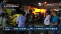 Polisi Gerebek Gudang Pakaian Bekas di Medan