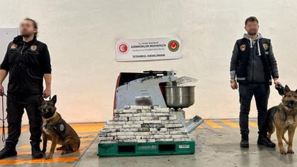 İstanbul Havalimanı'nda hamur makinesinden 42 kilogram kokain çıktı