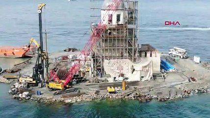 Kız Kulesi'nin kubbesi ortaya çıktı!