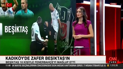 10 kişi Beşiktaş ikinci yarıda Fenerbahçe'yi dağıttı