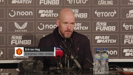 Ten Hag : "Faire preuve de maturité et je n'ai pas vu cela sur le terrain"