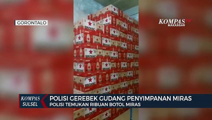 Polisi Gerebek Gudang Penyimpanan Miras
