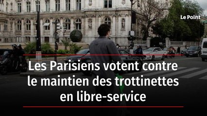 Les Parisiens votent contre le maintien des trottinettes en libre-service