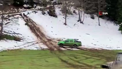 Off-road yapan araç kaza yaptı! O anlar kameraya böyle yansıdı