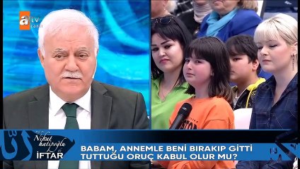 Nihat Hatipoğlu'na ağlatan soru: Babam, annemle beni bırakıp gitti, tuttuğu oruç kabul olur mu?