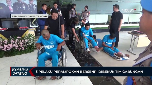 3 Pelaku Perampokan Bersenpi Dibekuk Tim Gabungan