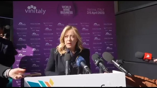 Meloni a Vinitaly: siamo impegnati a sostenere nostre eccellenze