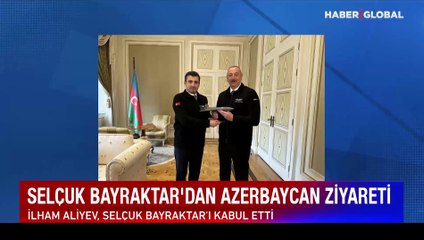 İlham Aliyev, Selçuk Bayraktar'ı kabul etti