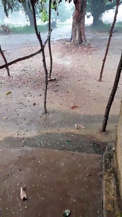 Hailstorm in my village