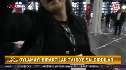 İYİ Parti'nin Ankara'daki temayül yoklamasında TV100 ekibine saldırı