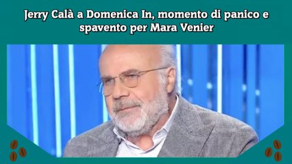 Jerry Calà a Domenica In, momento di panico e spavento per Mara Venier