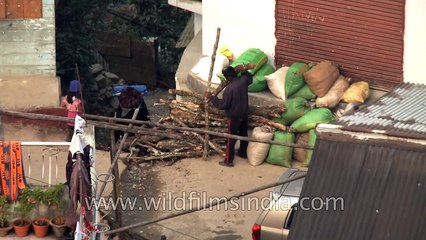 Cold chilly winter in Kohima city