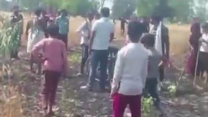 सुलतानपुर: अज्ञात कारणों से गेहूं के खेत में लगी आग, कई बीघा फसल जलकर हुई राख