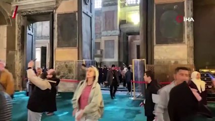 Ayasofya Camii'nin imparator kapısı koruma altına alındı