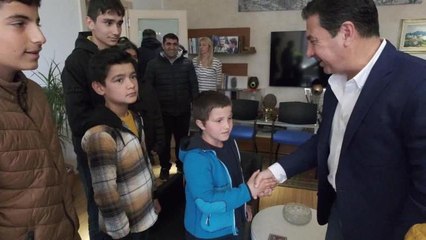 Bodrum Kent Konseyi Çocuk Meclisi, Belediye Başkanı Aras'ı Ziyaret Etti