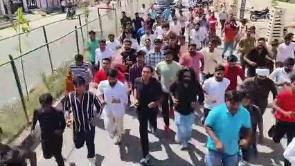बेरोजगारों व किसानों के लिए बस्सी की सड़कों पर दौड़े बहरोड़ विधायक बलजीत यादव