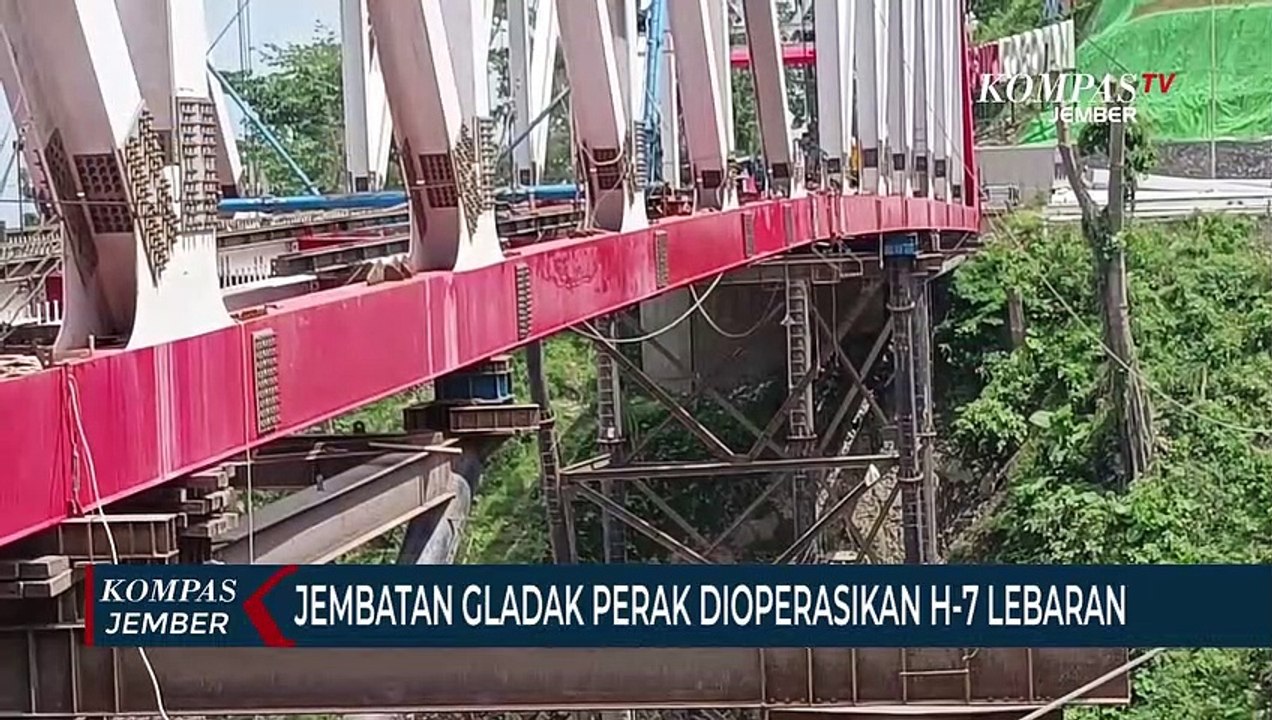 Jembatan Gladak Perak Lumajang Mulai Dioperasikan H-7 Lebaran