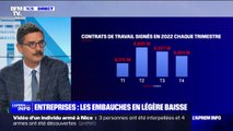 Les embauches en légère baisse depuis l'été 2022