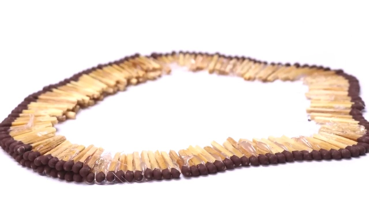 Demon Skull Matches Art Chain Reaction Experiment